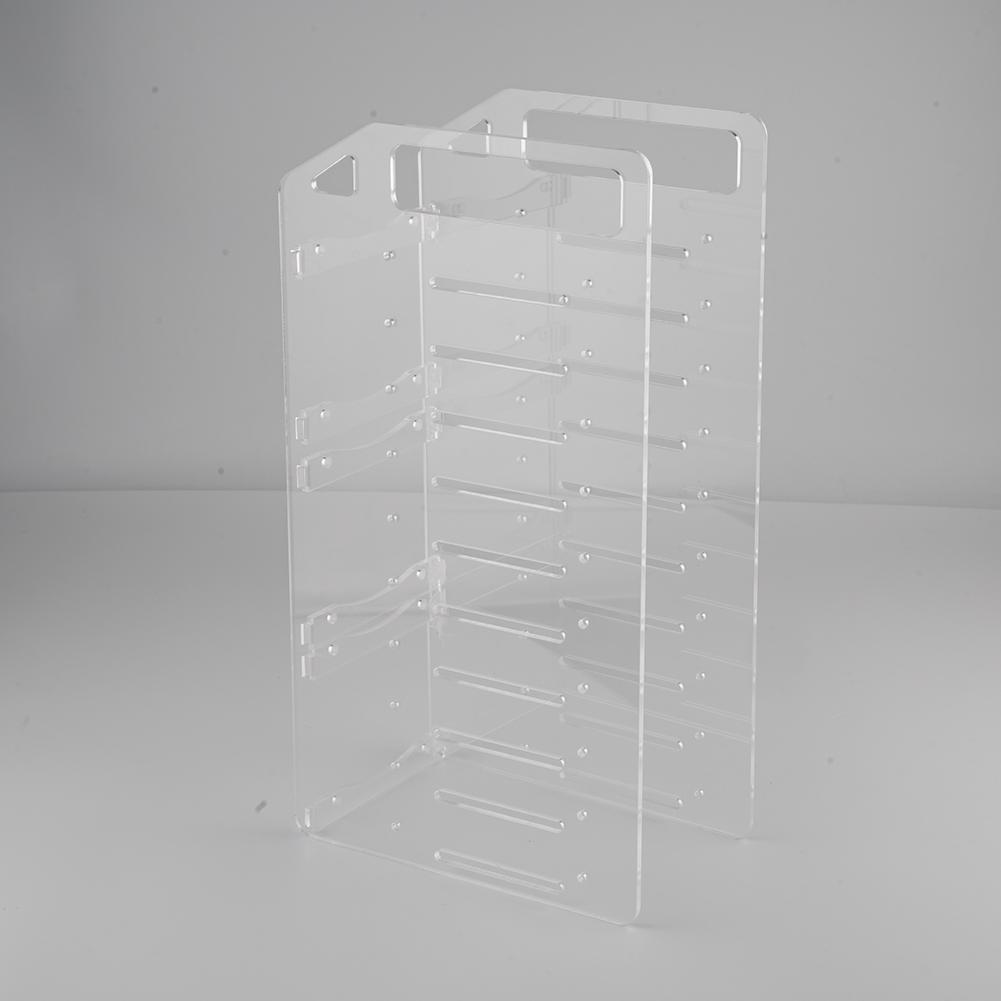 DIY Acryl Festplatte Halterung transparent Festplatte Regal Schreibtisch Computer Externe Speicher Kasten HDD Festplatten KäFeige