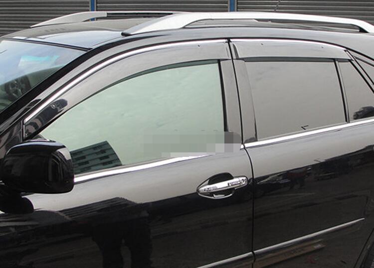 Voor LEXUS RX270 RX350 RX450H Plastic Window Visor Vent Shades Zon Regen Deflector Guard Voor RX270 4 stk/set: rx330