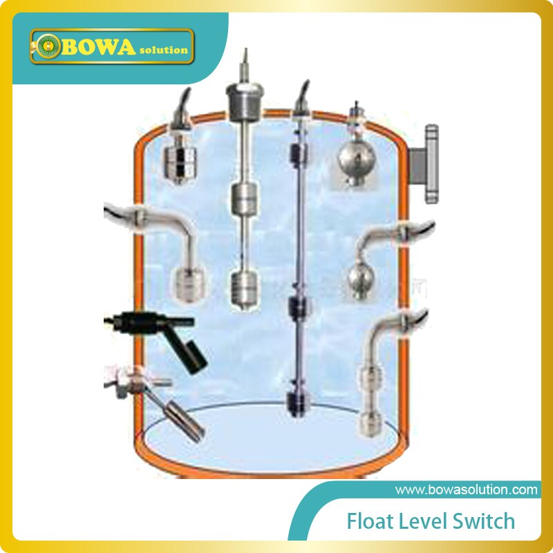 Stainless steel vertical mount Float Level Switches control oil level