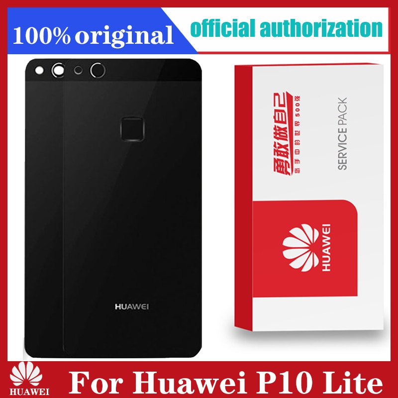 Originele Terug Behuizing Vervanging Voor Huawei P10 Lite Back Cover Batterij Glas Met Camera Lens Sticker