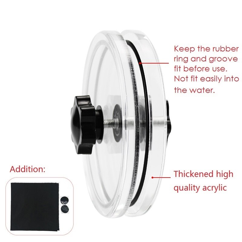 Vinyl Record Clamp - LP Record Label Saver - Waterproof Acrylic Cleaning Tool with Microfiber Cloth