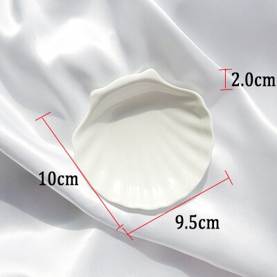 Ceramic Dish Simulation Lemon Slices & Ice Cubes for Photography Background Accessories Studio Photo Backdrops DIY Decoration: Shell Ceramic Dish