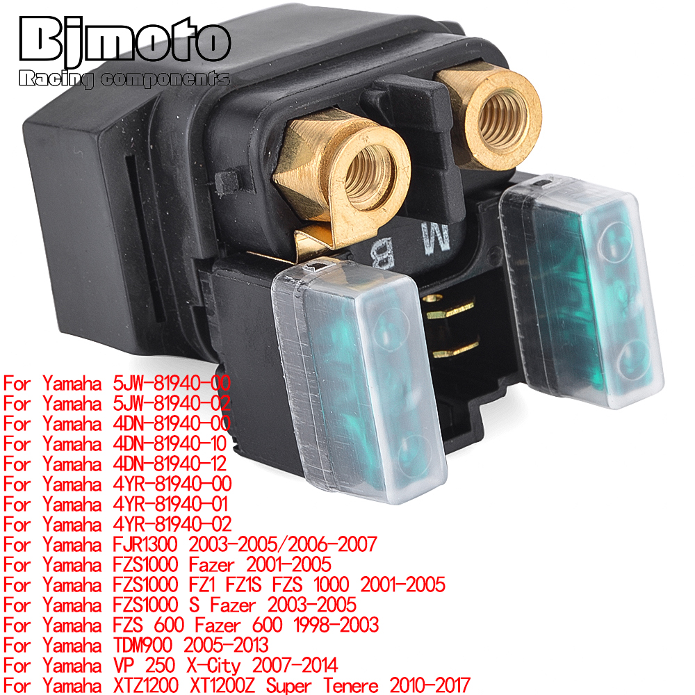 Solenoid Contactslot Startrelais Fit Voor Yamaha FZS 600 1000 S Fazer FZ1 FZ1S FZS 600 TDM-900 TDM900 VP 250 X-City