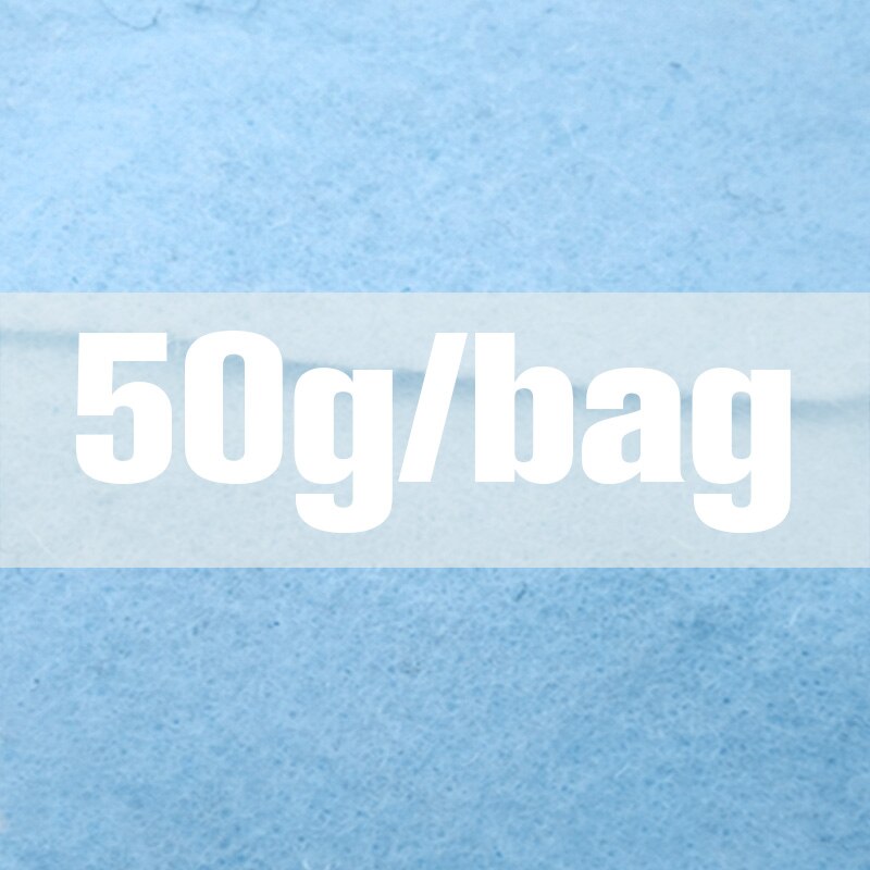 wol Batt/semi-vilten wol voor naald vilt, vilten naald, Spinning fiber, foto props Hemelsblauw: 50gram