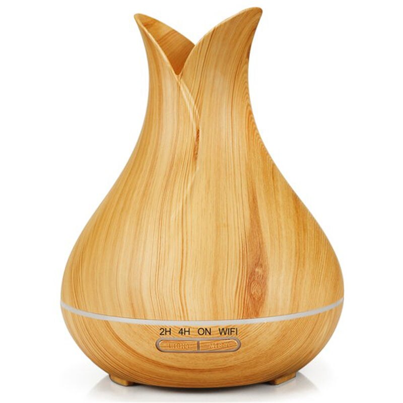 Smart Wifi Luchtbevochtiger Essentiële Olie Aromatherapie Diffuser Met Alexa Google App Voice Control 400Ml