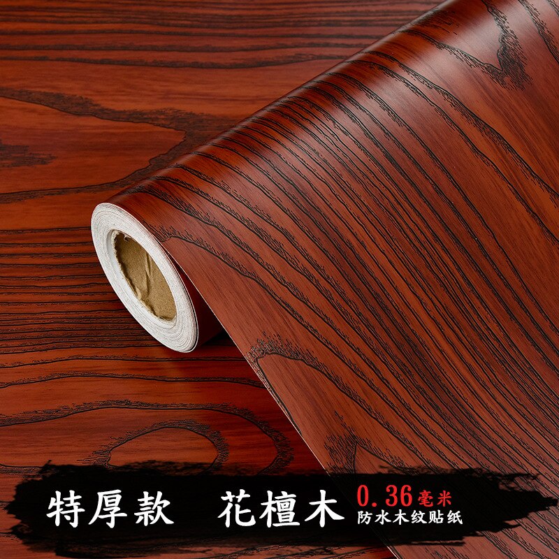 Rollo de papel tapiz autoadhesivo para muebles y armarios, película decorativa de vinilo, impermeable, PVC, pegatinas de grano de madera para decoración del hogar, bricolaje