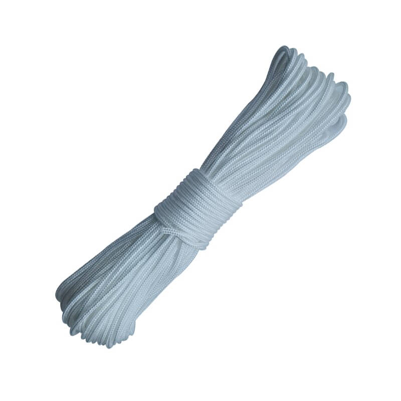 Dia 3 mm 5 10 20 30 metrów rdzeń spun linka spadochronowa smycz namiot liny dla Camping Clothesline DIY bransoletka: WHITE / 5M