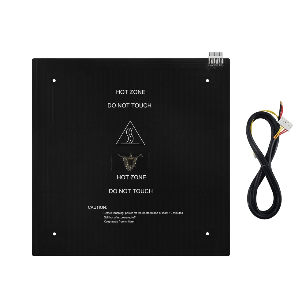 bed kit Aluminum base plate Leveling nut Sapphire plus310x310x3.0mm 24V 260W welding 6P terminal 90cm line for Sapphire plus: Hot bed