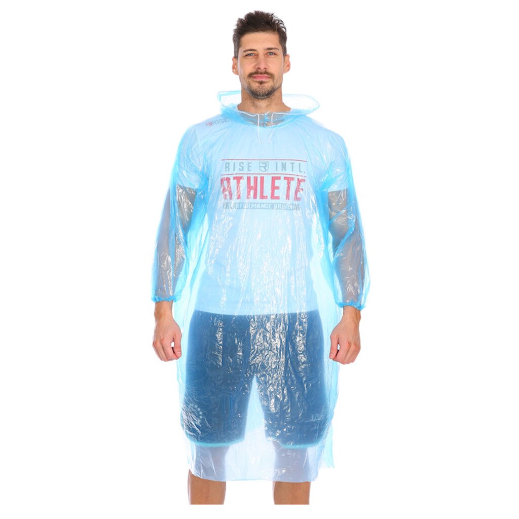 Rider Raincoat Transparent Men Women Hooded Jacket Neutral PE Raincoat Style Rain Coat