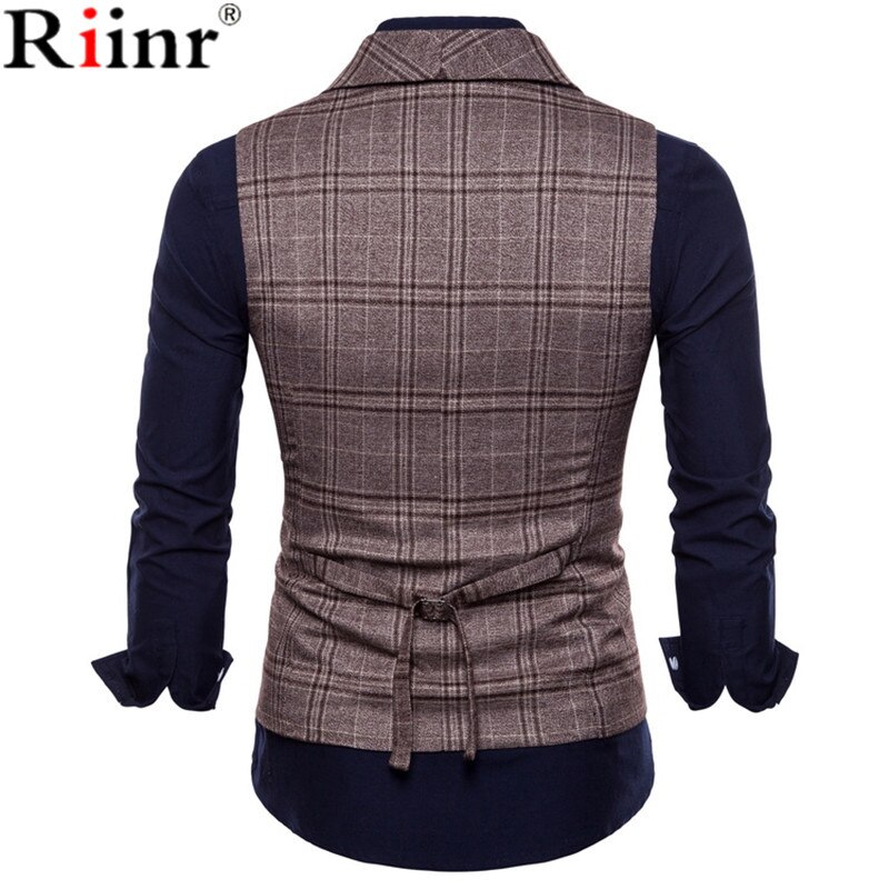 Jurk Vesten Voor Mannen Slim Fit Heren Pak Vest Mannelijk Vest Gilet Homme Casual Mouwloze Formele Zakelijke Jas