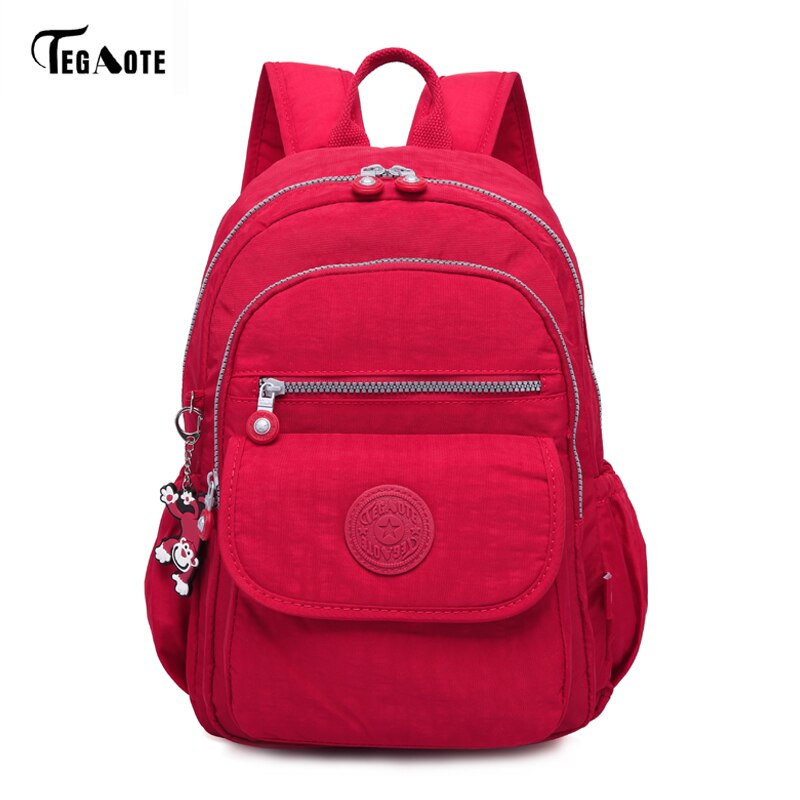 TEGAOTE Small Backpack for Teenage Girl School Backpacks Women Luxury Bolsa Casual Nylon Waterproof Bagpack Mochila: 11