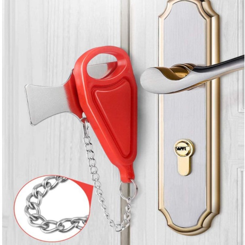 Portable Family Hotel Door Lock Security Privacy Safe Lock Anti-Theft Travel Lock Door Latch For Travel Family Apartment College
