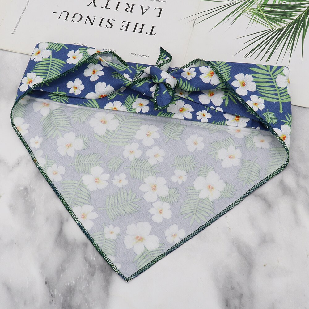 Bandana en coton doux pour chien, grand foulard imprimé à la , accessoire pour chiot, chaton, petit, moyen gabarit, chat