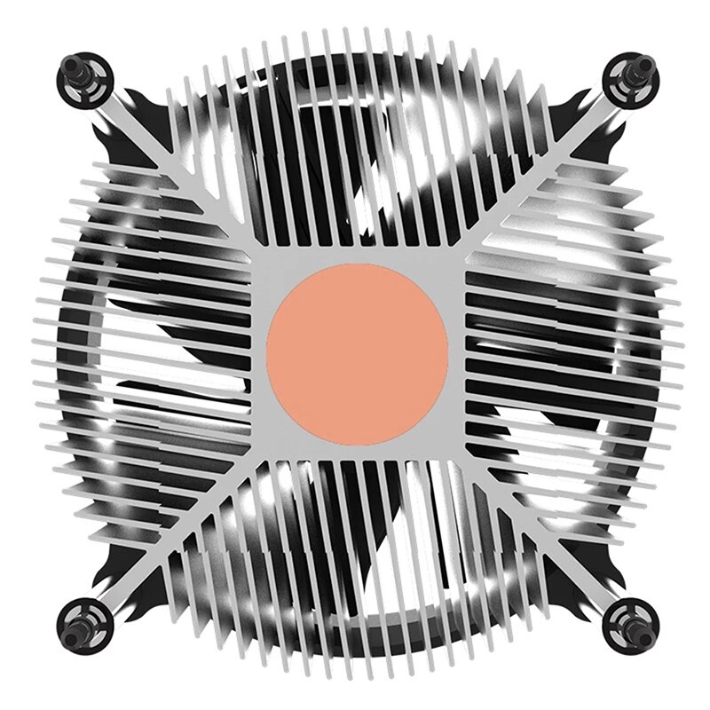 Cooler Master Mini Cpu Cooler Radiator 95Mm Silent Fan For INTEL 478/775/115X
