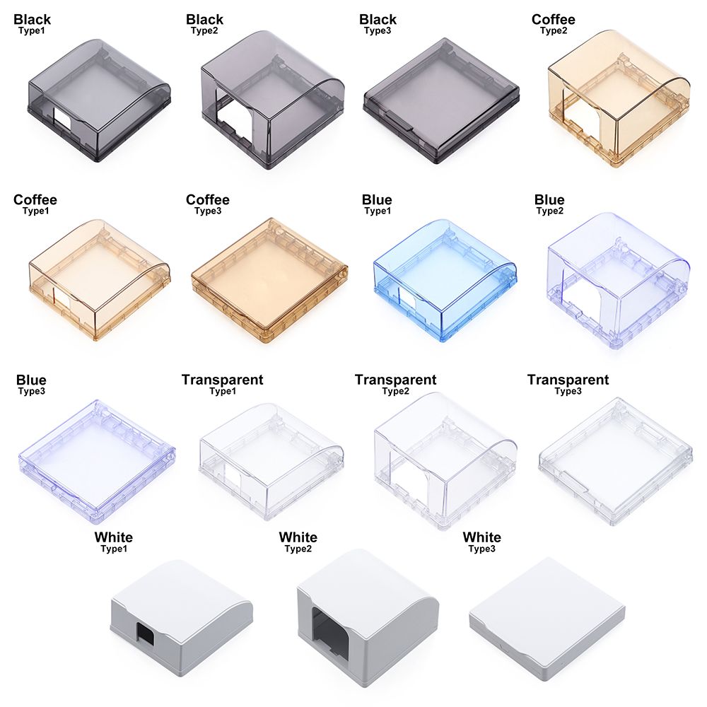 Supplies Splash-Proof Box Wall Socket Waterproof Box Protection Socket Switch Protective Cover Electric Plug Cover