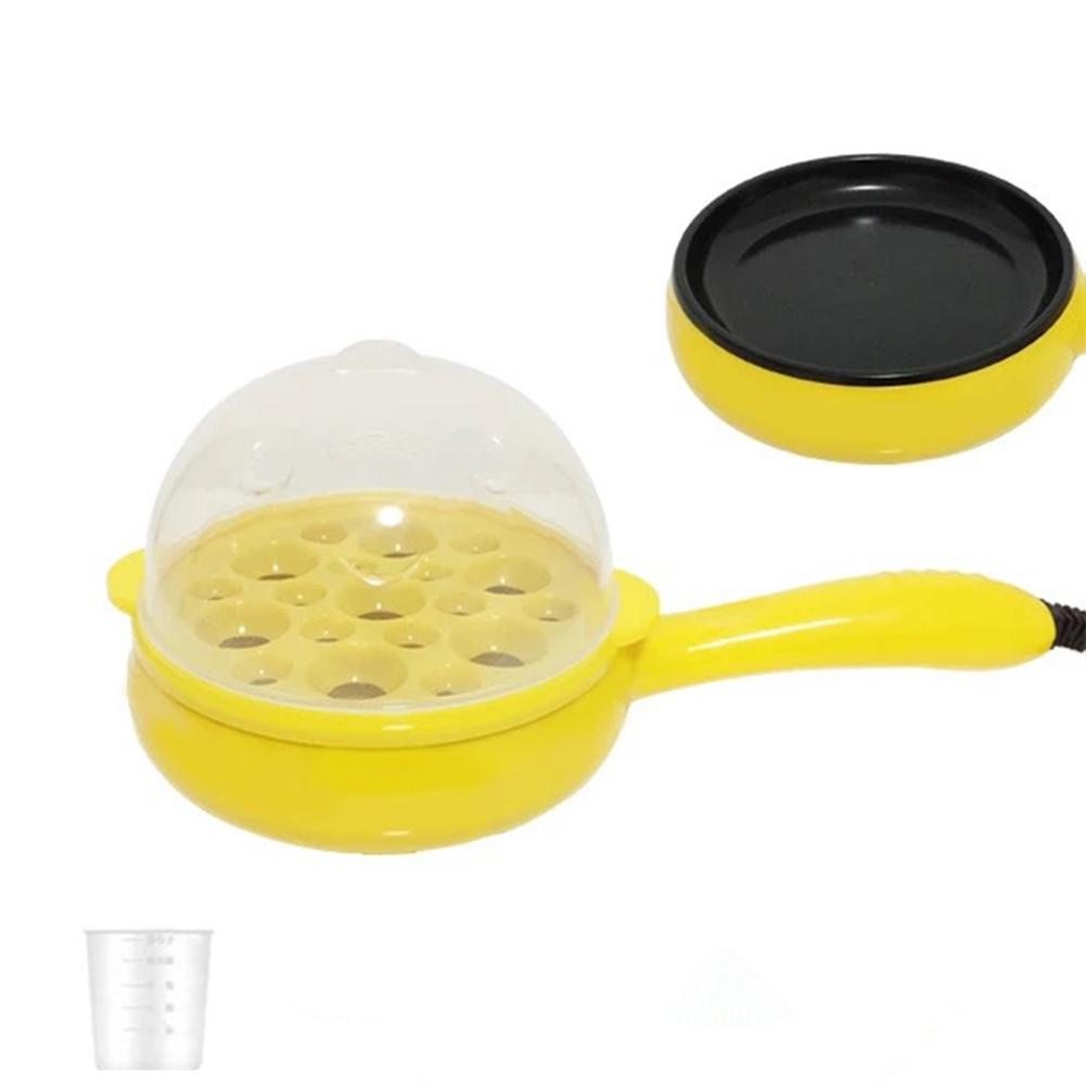 Mini Electric Frying Pan Multi-function Egg Fryer Portable Pot #CW: Yellow