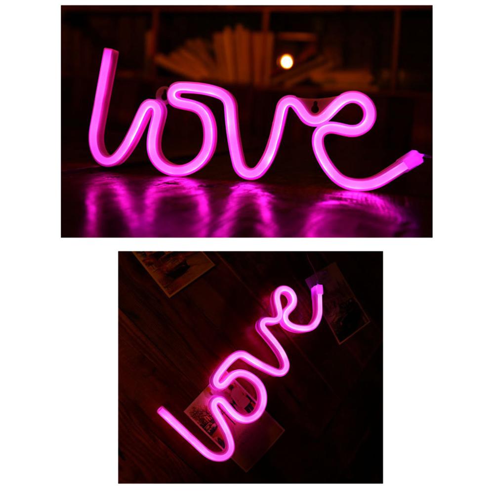 Love Neon Lights LED Shape Love Confession Christmas Decoration Lights Neon Lights Love modeling light LED light ночник светильн
