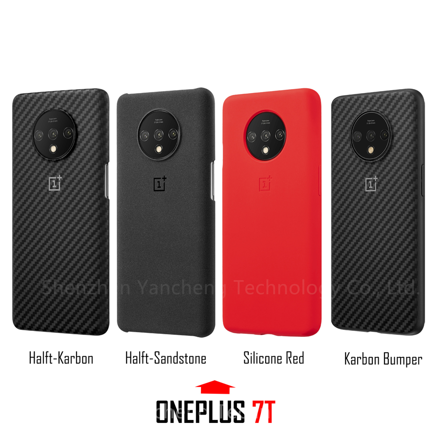 Oneplus 7 Pro funda Original 100% de Oneplus funda protectora oficial de Nylon parachoques arenisca funda one plus 7 Oneplus 7T
