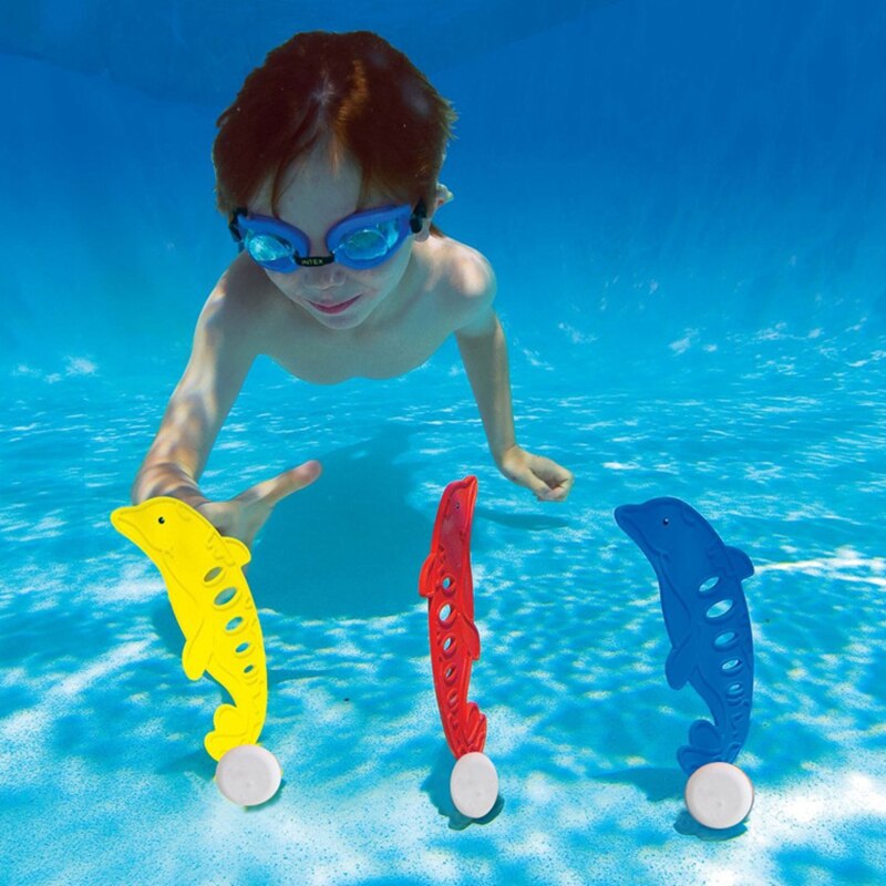 Jongen Meisje Zwemmen Speelgoed DivingTraining Dolfijn Vorm Zwembad Water Speelgoed 3 stk/set