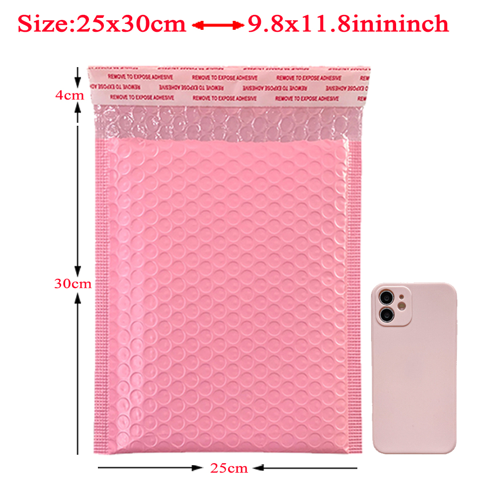 20Pcs Pink Poly Bubble Mailers Padded Envelopes Self Seal Padded Envelopes Bags Black Packaging Envelope Bags For Book: Yellow
