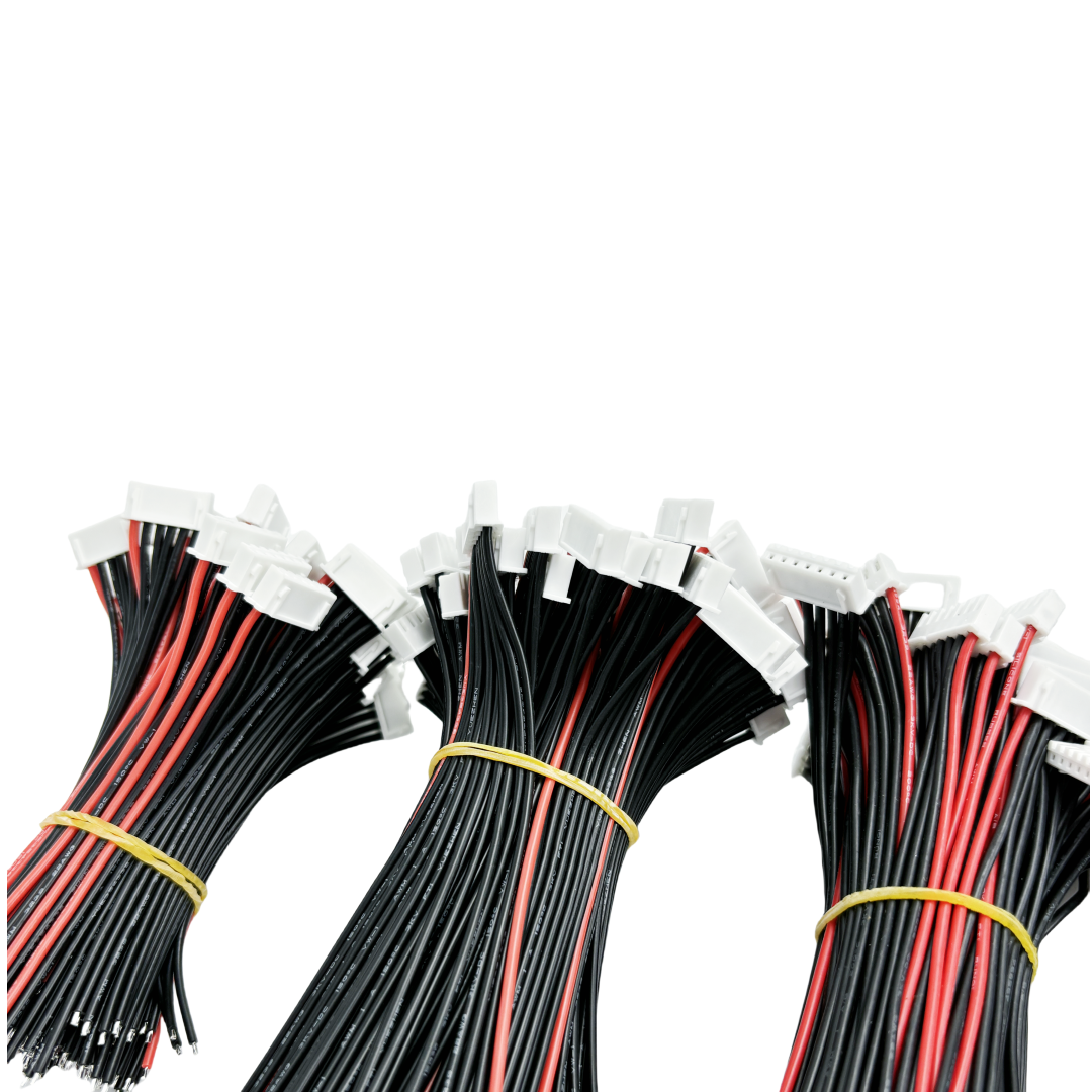10 stuks/lot 1s 2s 3s 4s 5s 6s 7s 8s lipo batterij balanceerlader kabel imax  b6 connector stekker draad 30 20 15 10cm enkelkoppige draad