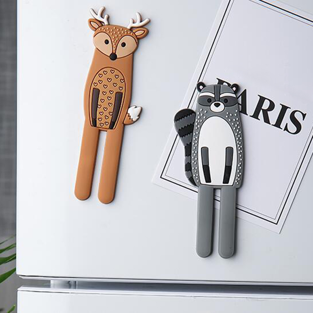 Verwijderbare Decoratieve Koelkast Sticker Dieren Magneet Magneten Voor Thuis Koelkast Organizer Bericht Hanger Magnetische Sleutelhouder