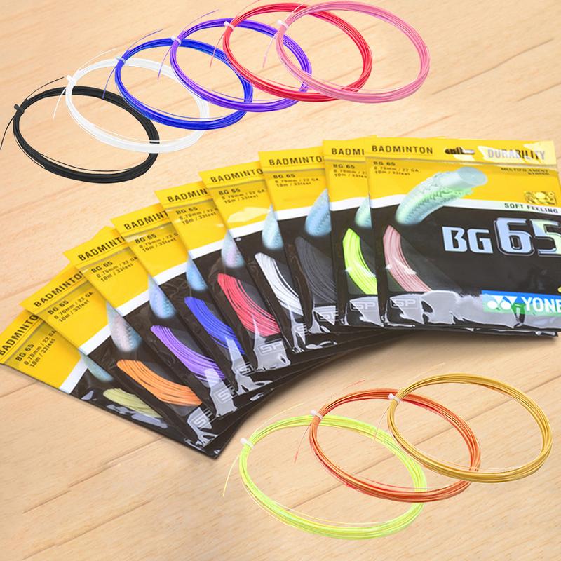 1 Bag 17 Colors Badminton String Shuttlecock Net Of National Team Durable Repulsion Power Line Net ND65 BG95