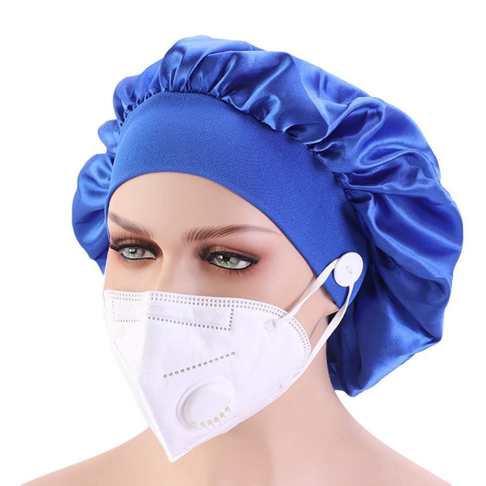 Surgicals Caps Scrub Bouffant Hoed Arts Verpleegkundige Chirurgen Cap Gestreepte Sanwood Ronde Cap Dames Mode Accessoires Beanie