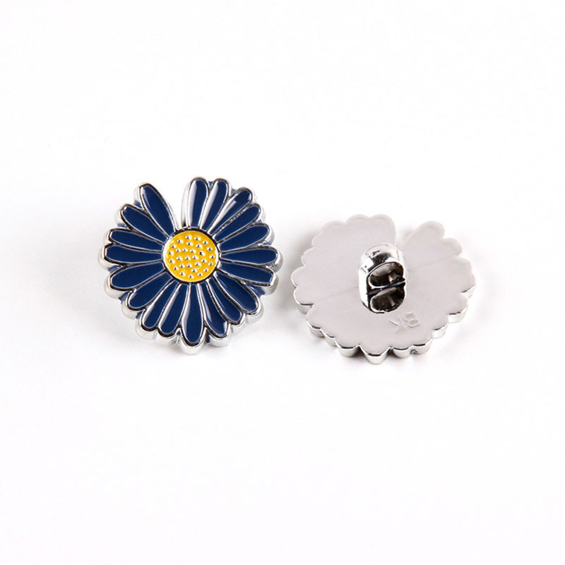 Botones pequeños en forma de Margarita de 25mm, botones de flor de sol, botón de resina para Metarl para ropa, abrigo, suéter, accesorios DIY