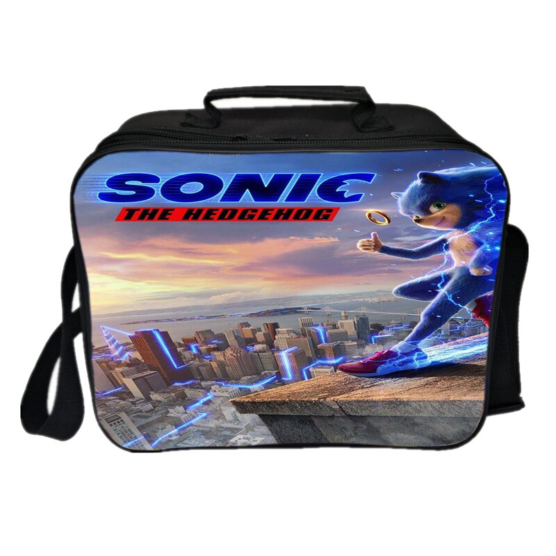 Sonic Mittagessen Tasche Picknick Isolierung Tasche Neue Studenten Kühlen Arbeiter Mittagessen Box Jungen Mädchen Jugendliche Kind Cartoon Tasche: 10