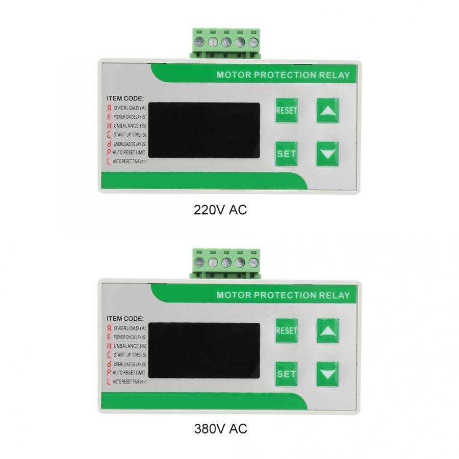 Protector de Motor eléctrico Digital 2-99A, Protector de pérdida de fase de sobrecarga con pantalla MDB-201Z AC 220/380V