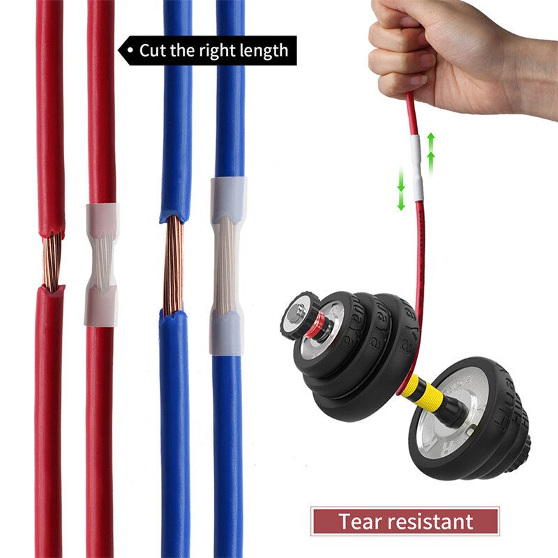 300 Stks/partij Polyolefine Krimpen Diverse Krimpkous Zwart Wit Buis Draad Kabel Geïsoleerde Sleeving Krimpkous Set