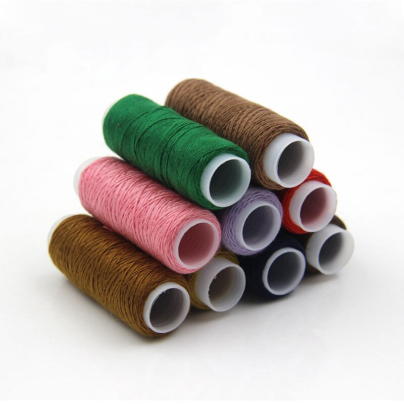 5 pcs/lot jean surverrouillage fils à coudre 50M fort Polyester fil Machine à coudre couture main artisanat accessoires 16 couleurs