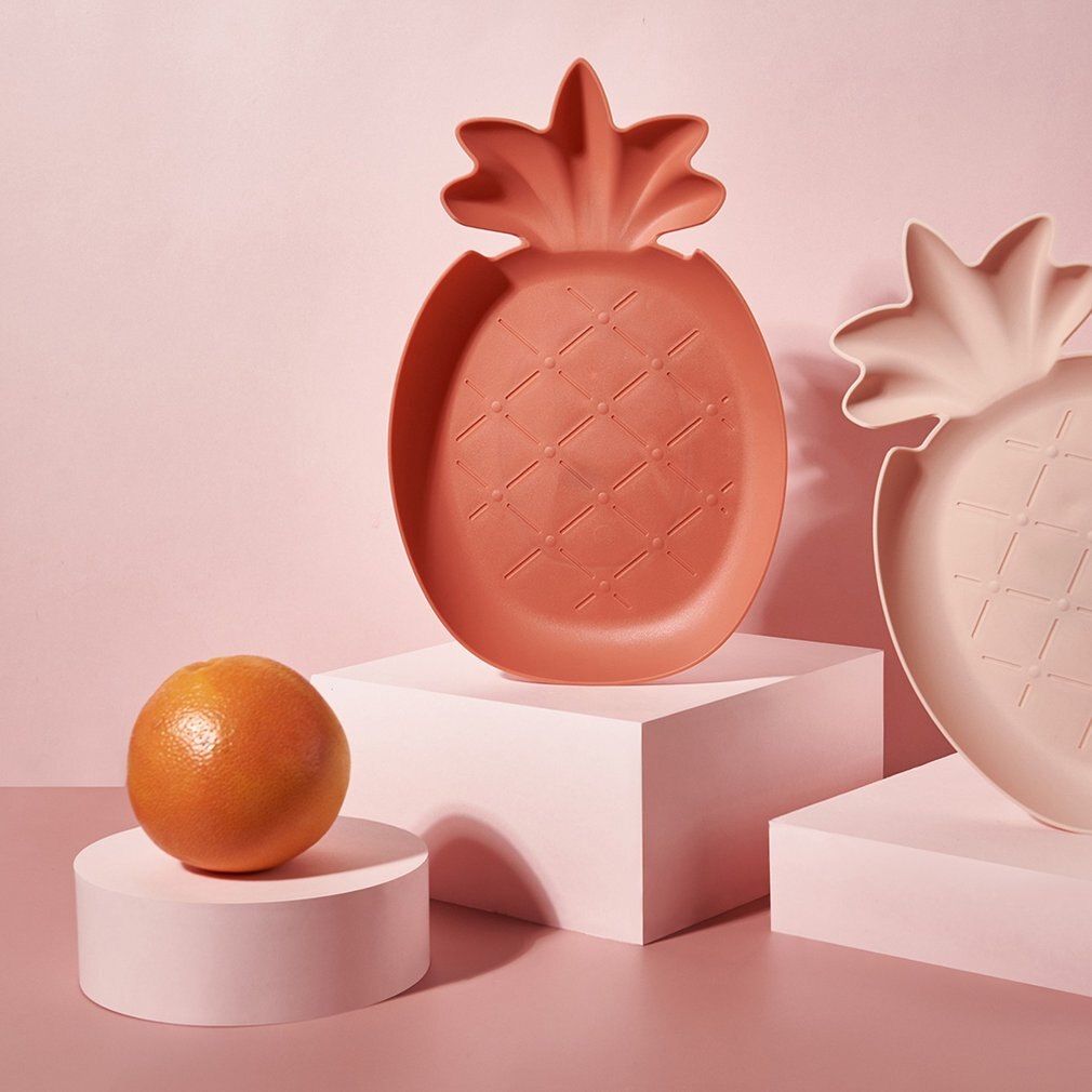 Lui Snack Tray Aardbei Vorm Fruit Lade Snoep Leuke Plaat Snack Schotel Fruit Voedsel Plaat Huishoudelijke Plastic Plaat Voor thuis
