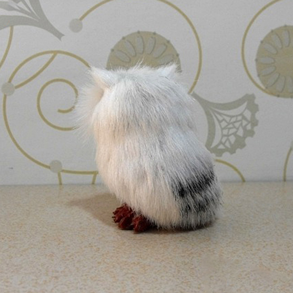 Mini mignon hibou blanc jouet décoration de la maison noël nouvel an