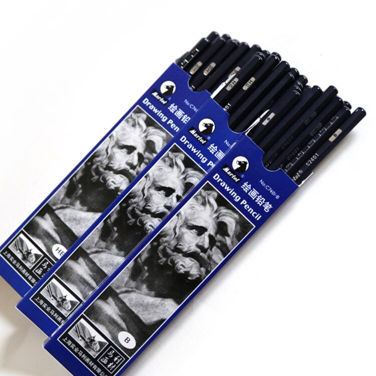 2B Pencil Drawing Pencil Set 14B Matte Extra Strong Drawing Pen Sketch Pencil Rod School Material Art Supplies