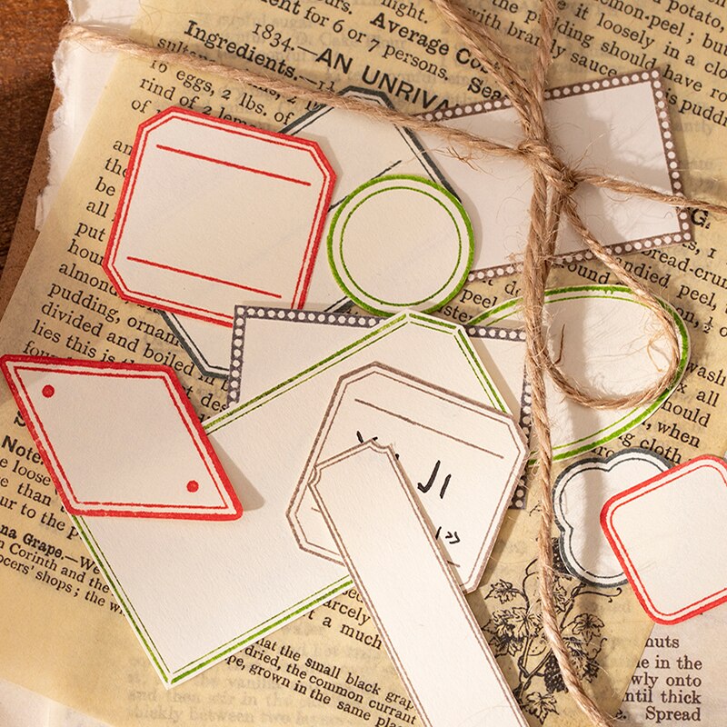 Retro Frame Collection Label Backgound Hout Stempel Planner Houten Rubber Stempel Diy Scrapbooking Kaarten Decoratie Embossing