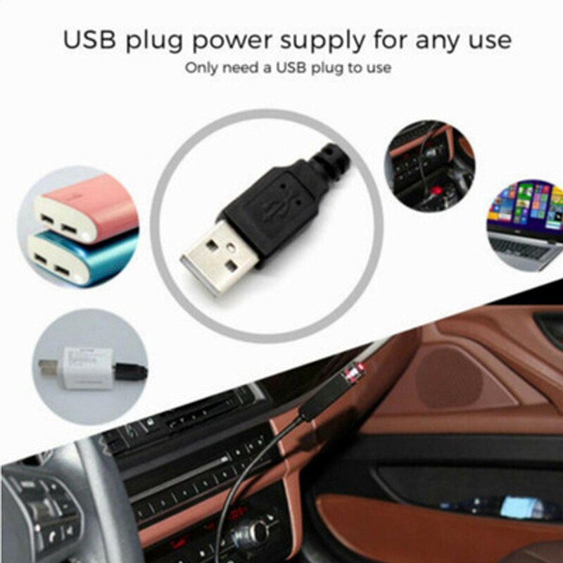 Atmosfera luz do carro telhado estrela noite led luz dc12v usb fonte de alimentação projetor atmosfera galáxia lâmpada para carros/pequenos quartos