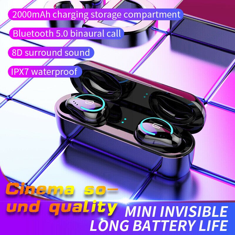 TWS-I8 Bluetooth 5.0 Headset Echte Draadloze Blutooth Hoofdtelefoon Oordopjes koptelefoon met Opladen Doos