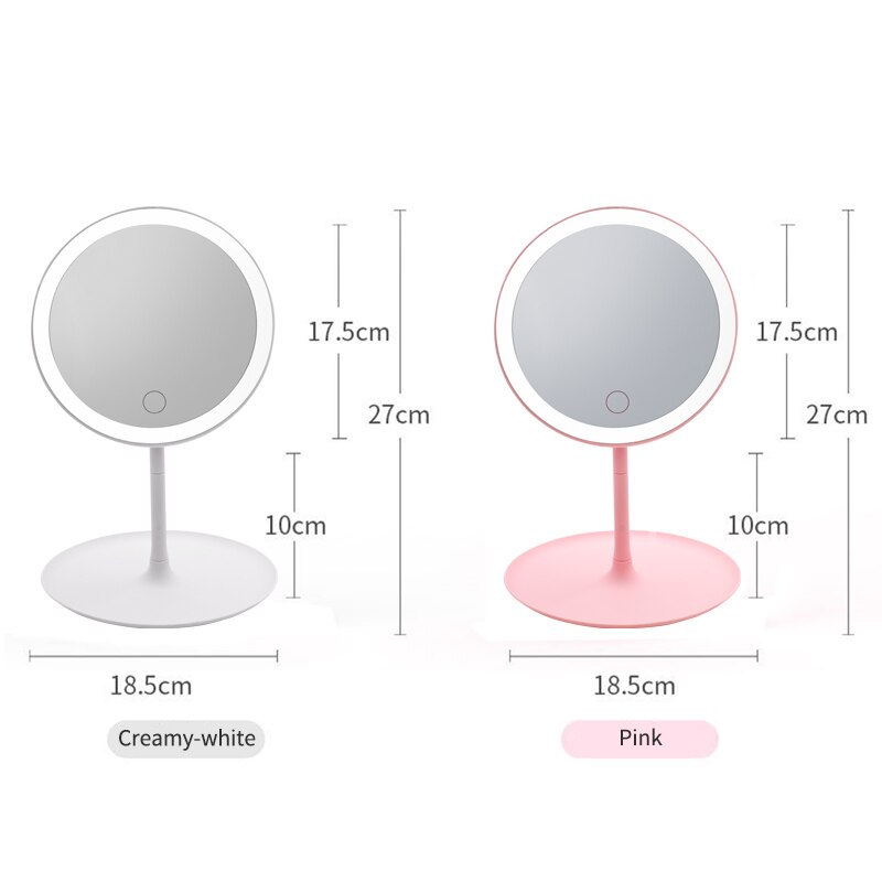 Espejo LED para maquillaje con luz led, espejo para tocador, Espejos de maquillaje con luces, espejo de pie, pantalla táctil led, espejos led cosméticos