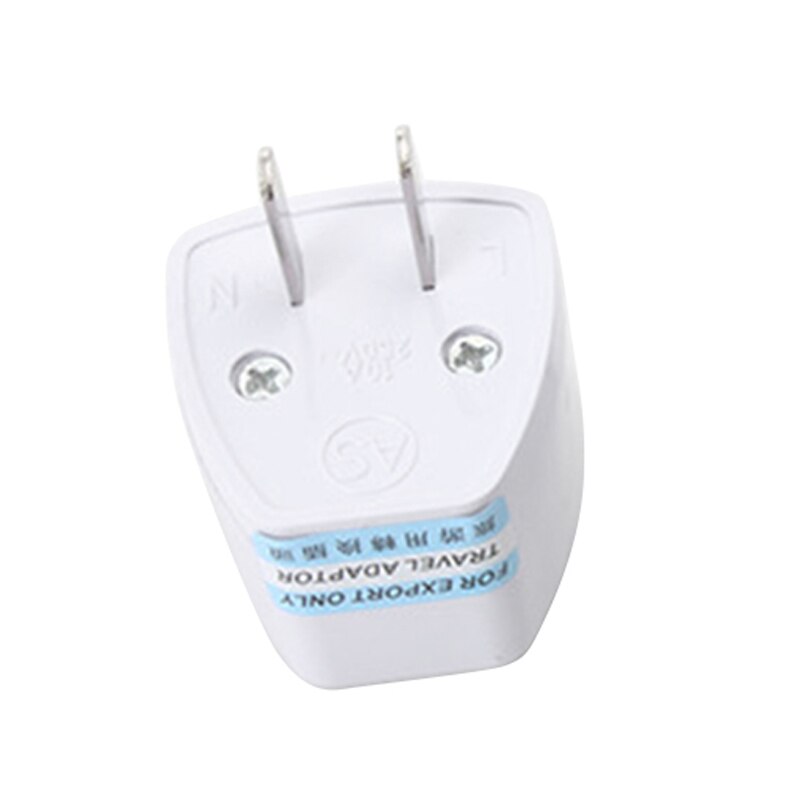 Universal US To EU Conversion Plug 3 Hole 2Pin Universal Conversion Power Socket White Travel Conversion Plug