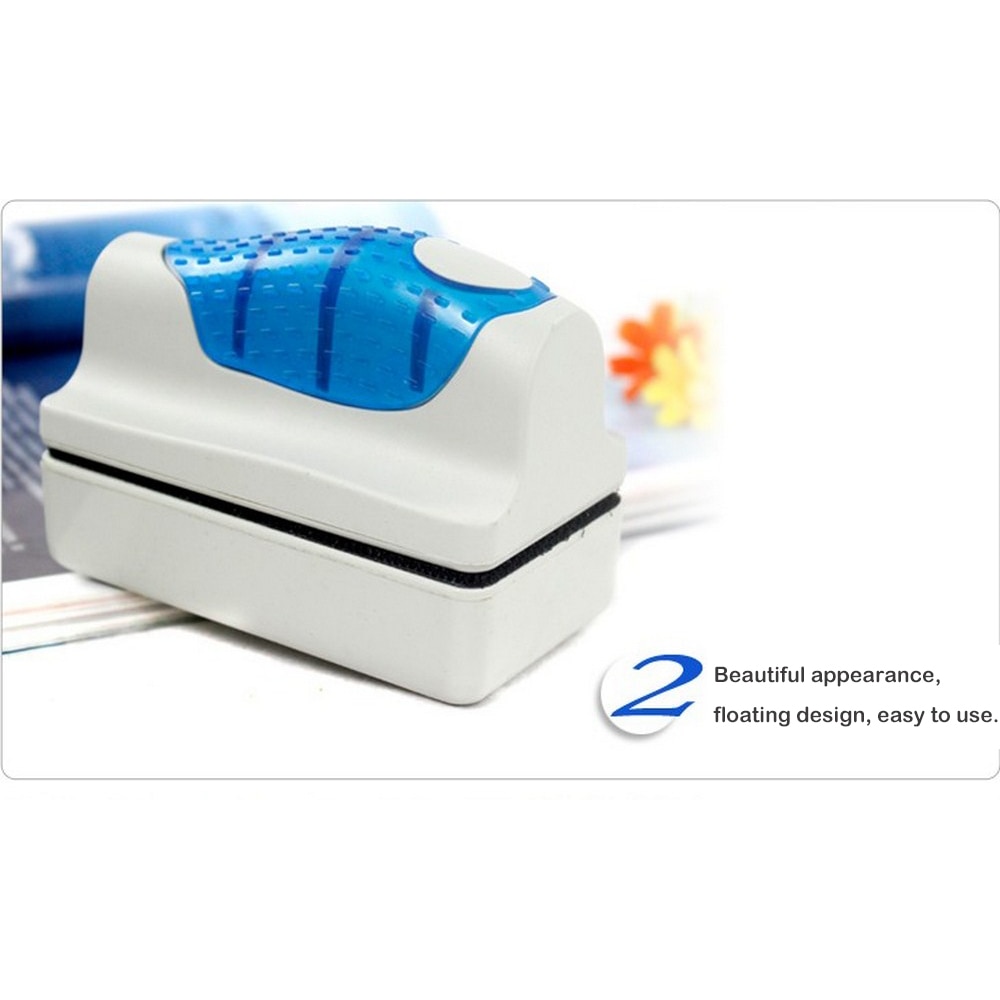 Magnetic Aquarium Fish Tank Cleaner Glass Algae Scraper Fish Tank Surface Cleaning Tools Magnetic Floating Brush Accessories