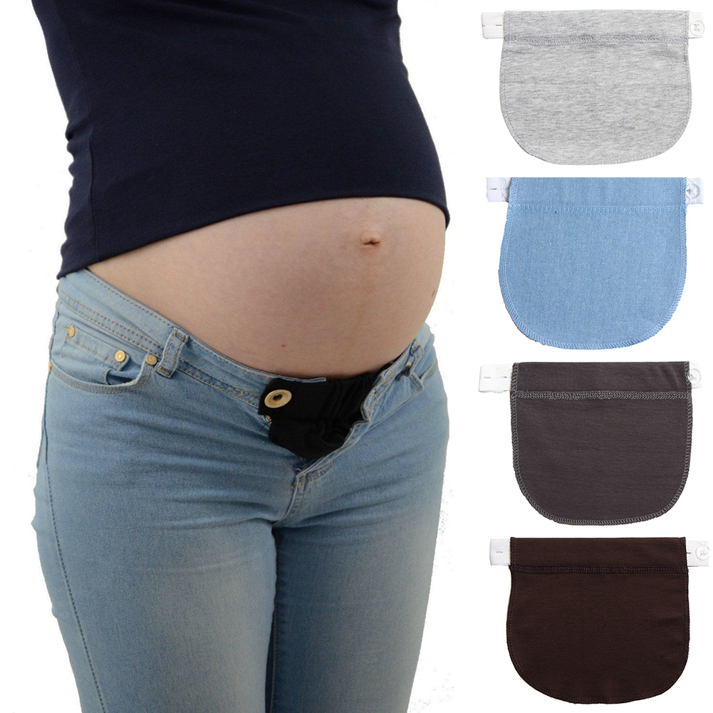 Mutterschaft Weiche Hosen Bund Verlängerung Elastische Gürtel Taille Jeans Einstellbar Schwangerschaft