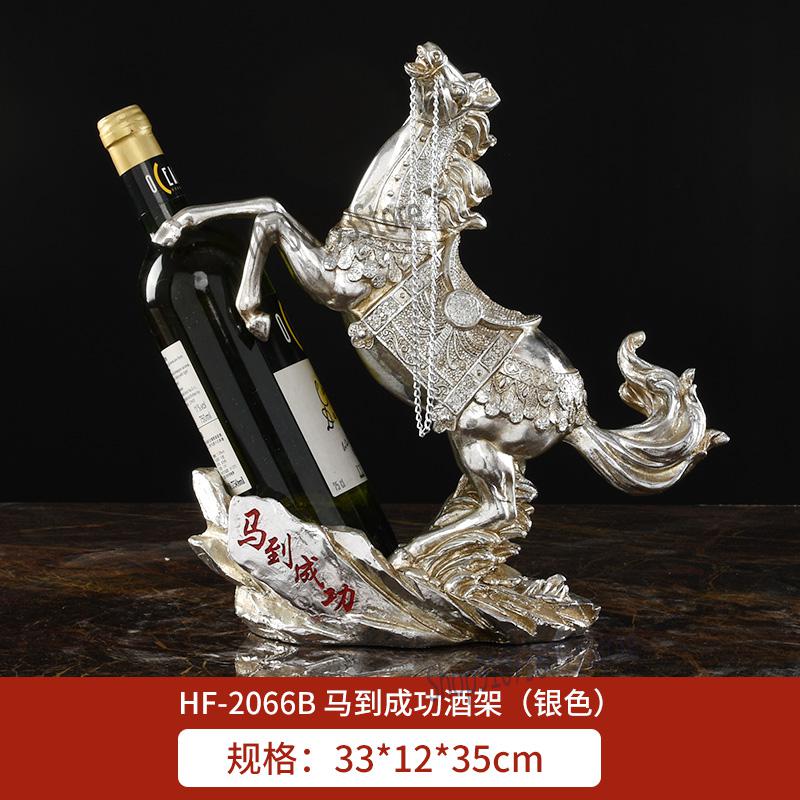 Cheval de luxe avec lumière européenne, chariot à vin rouge, décoration salon, meuble Tv, en résine fait à la main: 33x12x35cm  8