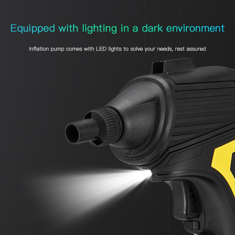 Inflator Car Compressor Led Light Psi Pump Tyre Max Bag Accessories Box Power Battery Time Air