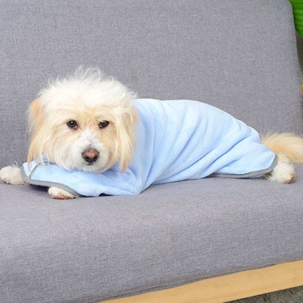 Pet Drying Towel Super Absorbent Capacity Soft Dog Quick-Drying Pet Dog Bath Towel Warm Animal Pet Clothes Supplies