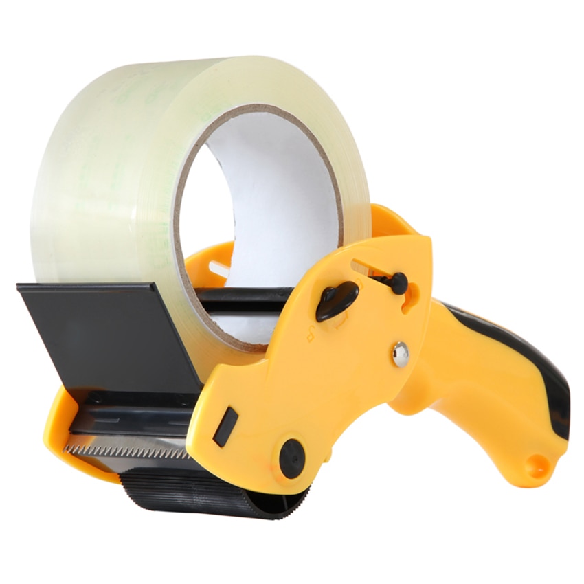 Empaquetador de cinta de sellado de 6cm de ancho, dispensador de cinta capaz de sellar, soporte de cinta, cortador, máquina de embalaje Manual, empaquetador de cinta de mano