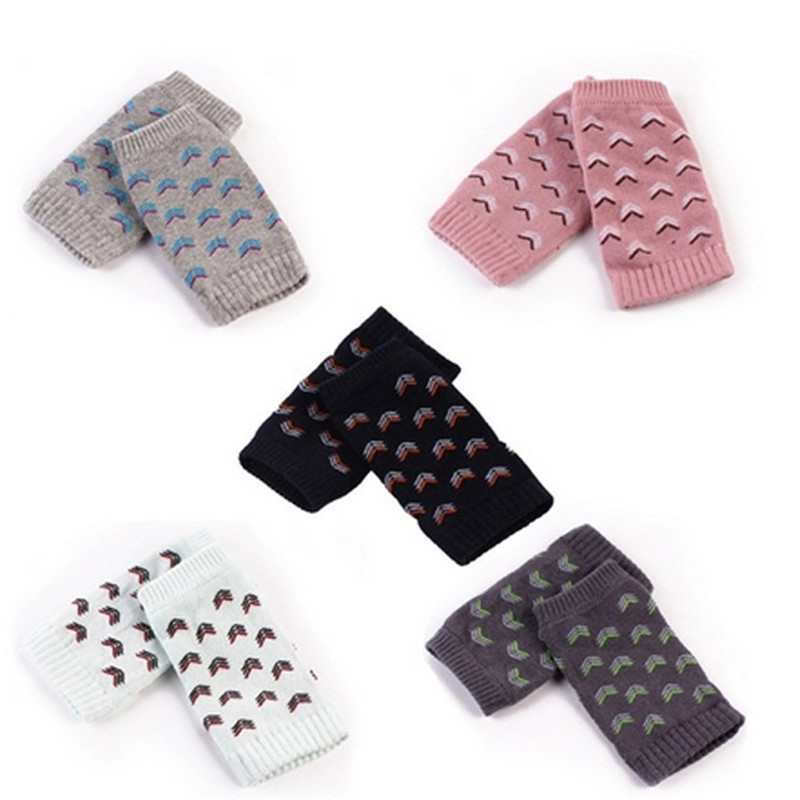 Exquisite Baby Safety Knee Protection Pads Cartoon Cotton Kids Baby Safety Knee Pads Crawling Protector Baby Leg Warmers Kneecap