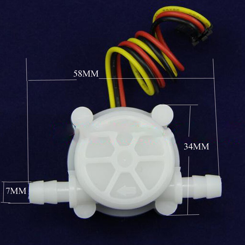 High precision water flow sensor connector Coffee machine flow sensor,Flow range:0.3-6L/min water flow hall sensor tools