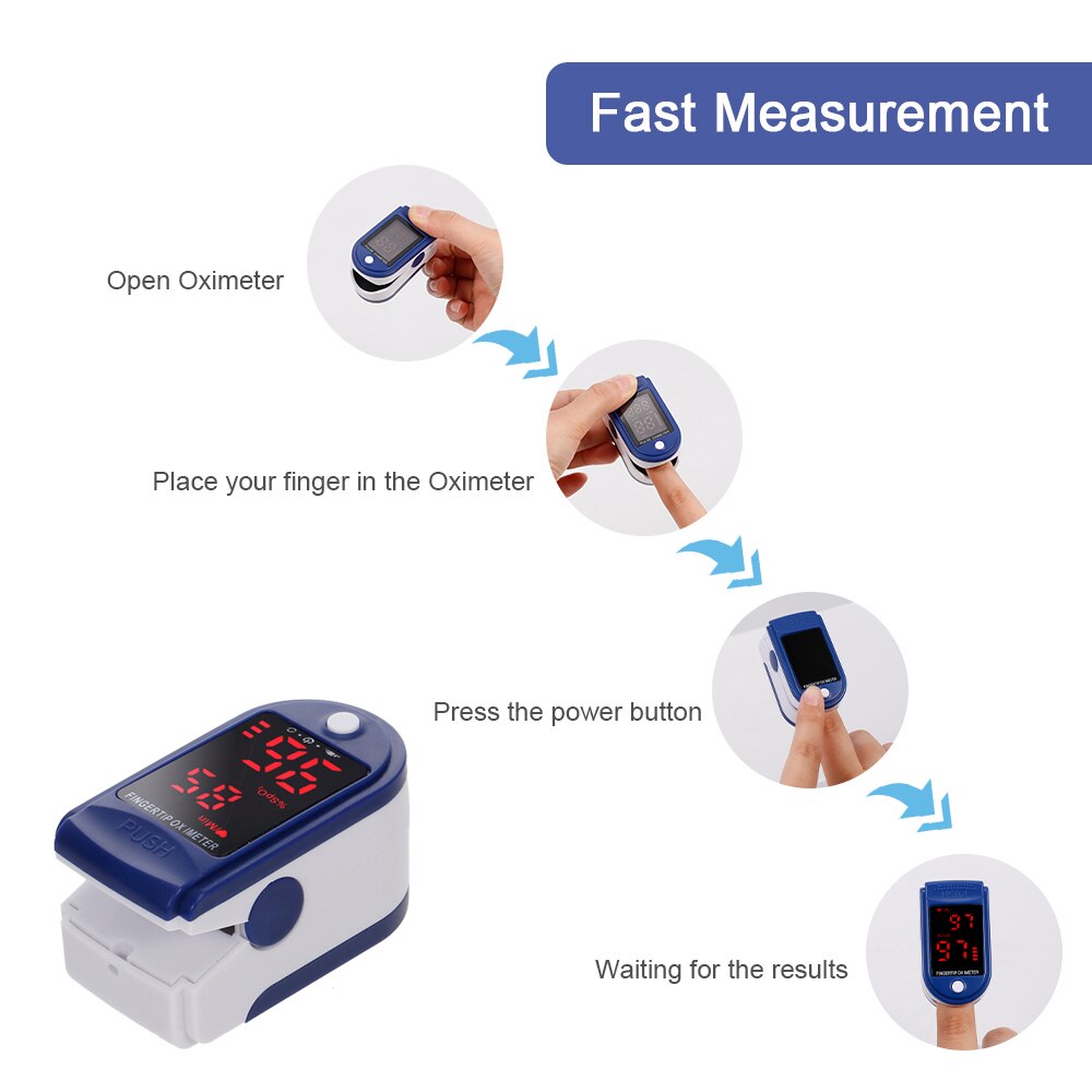 ! Alarm Finger Oximeter LED Pulse Oximeter Portable Pulsioximetro SPO2 PR PI Oximetro De Dedo Digital Oximeter a Finger